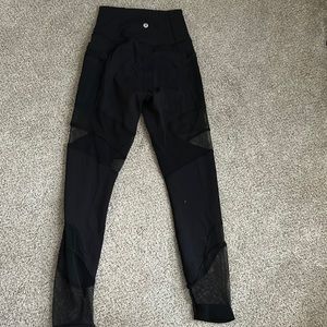 Lululemon Black Mesh Leggings